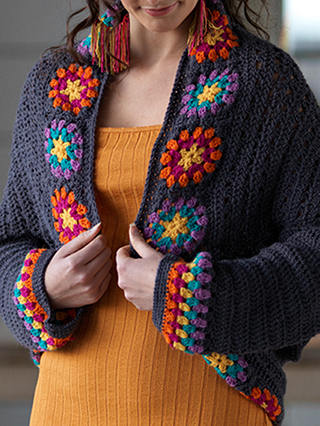 West Yorkshire Spinners Colour Me Happy Shrug Crochet Pattern