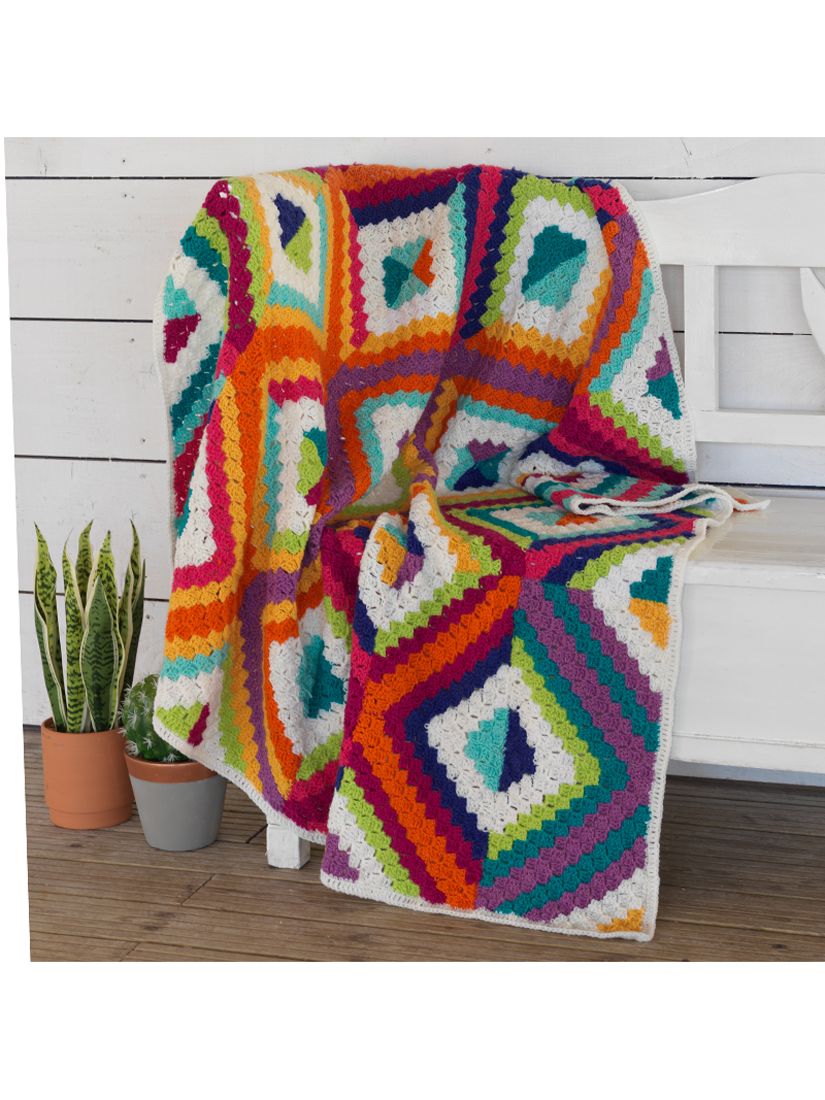 West Yorkshire Spinners Summer's Dawn Blanket Crochet Pattern