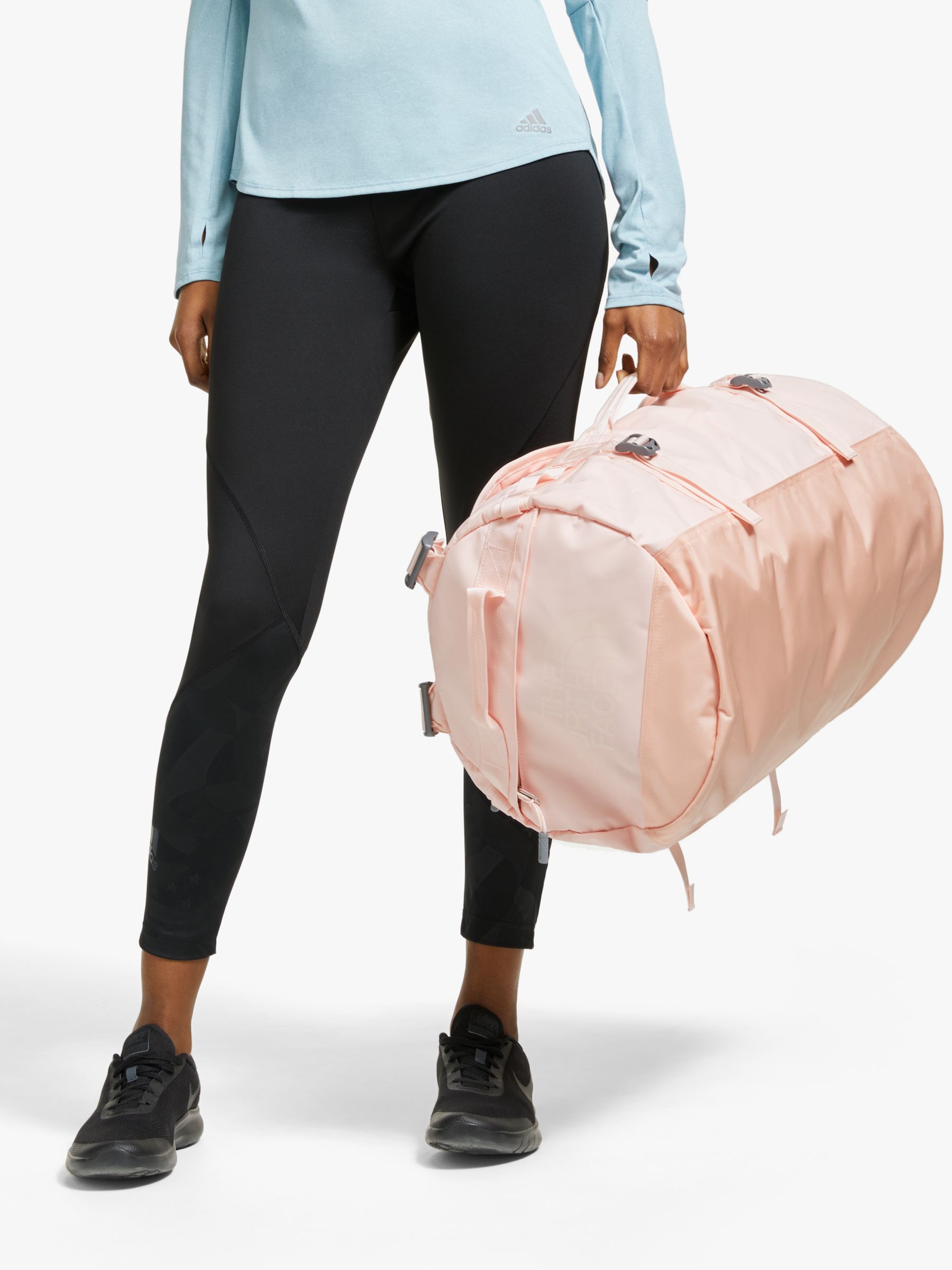 the north face duffel bag pink