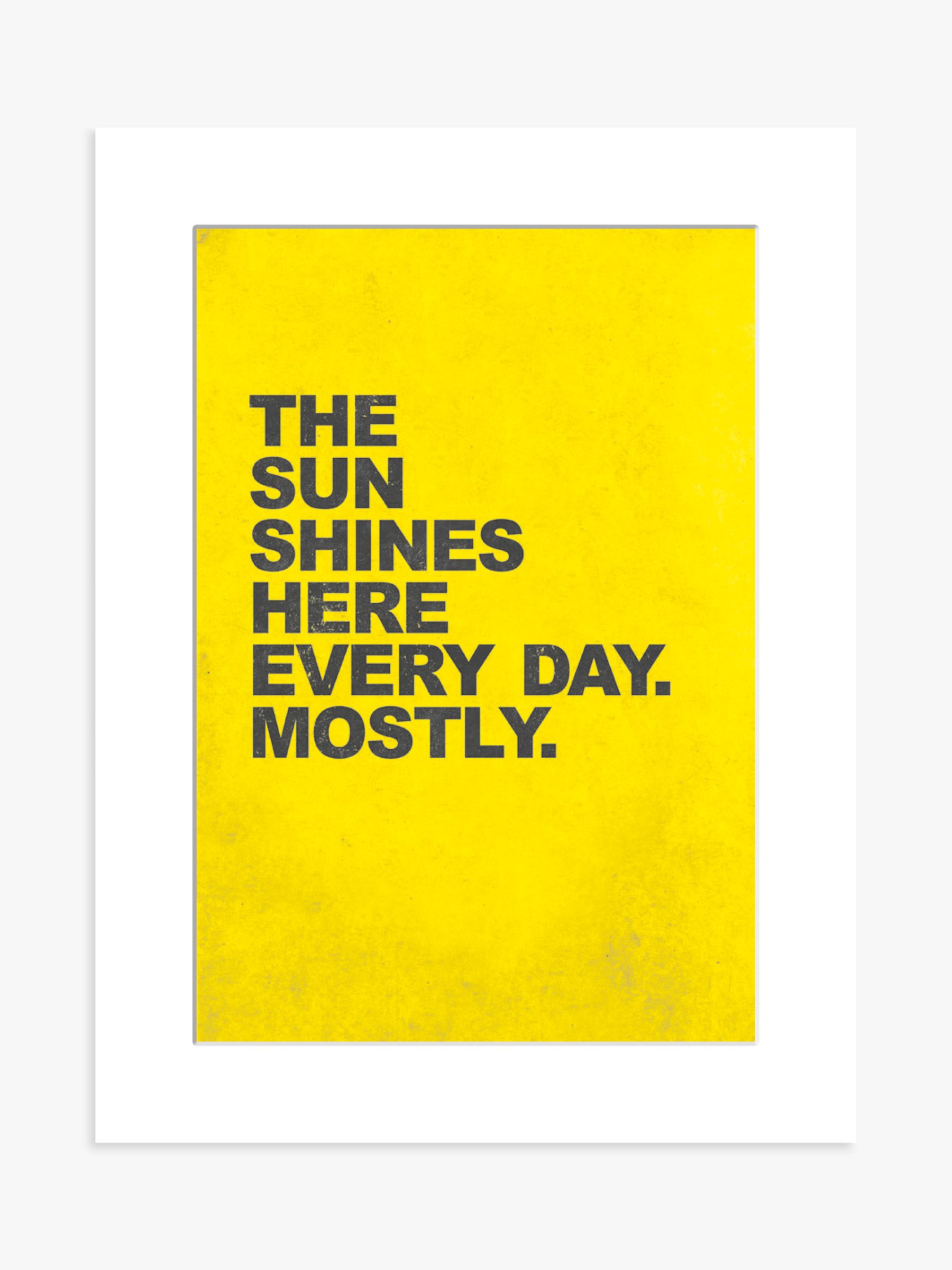 Nick Cranston - The Sun Shines Here Unframed Print with Mount, 40 x ...