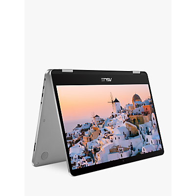 ASUS VivoBook Flip TP401 Laptop, Intel Pentium Silver, 4GB RAM, 128GB SSD, 14 Full HD, Light Grey Metal