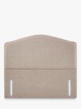 John Lewis Natural Collection Richmond Upholstered Headboard, Double, Soft Touch Chenille Mole