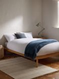 John Lewis Bow Platform Bed Frame, Double, Oak/Natural