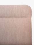 John Lewis Theale Upholstered Headboard, Single, Cotton Effect Pink