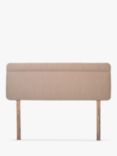 John Lewis Theale Upholstered Headboard, Small Double, Cotton Effect Pink