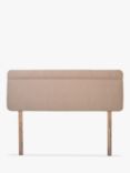 John Lewis Theale Upholstered Headboard, Double, Cotton Effect Pink