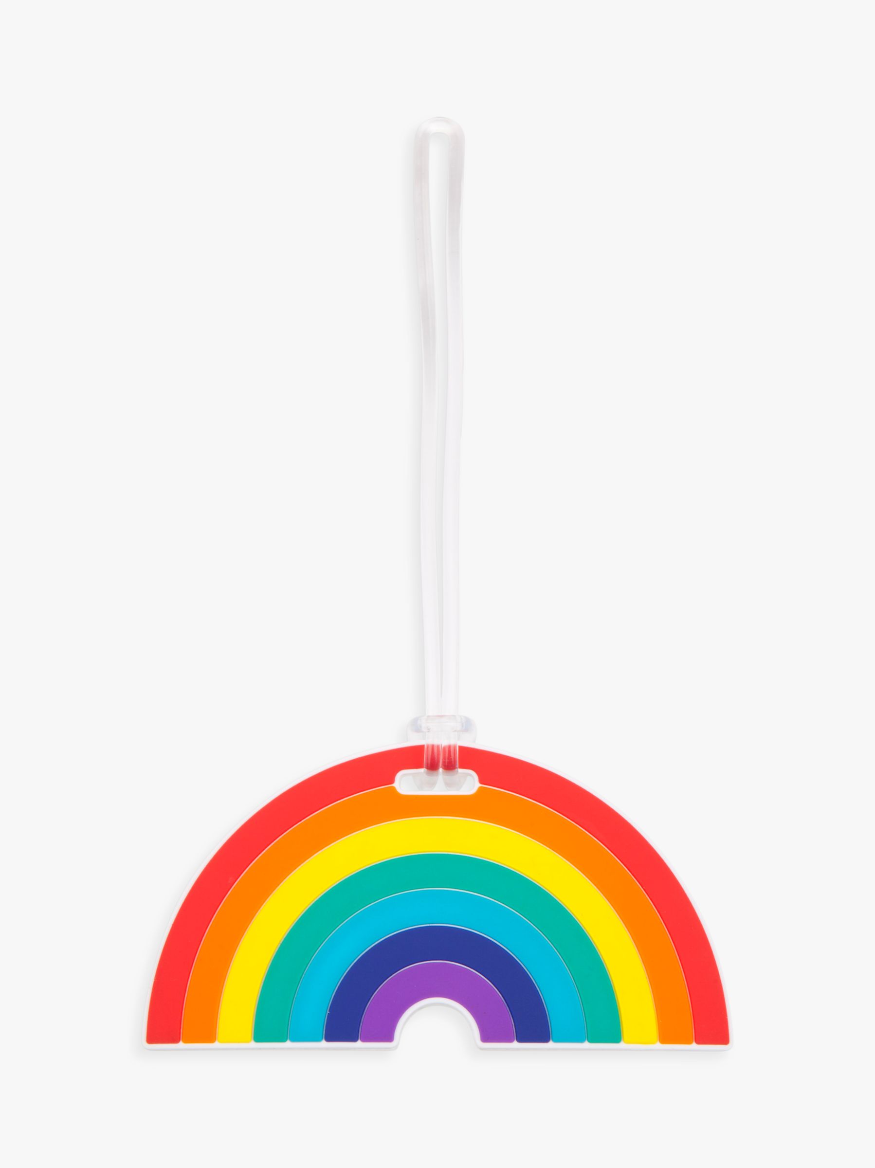 rainbow luggage tag