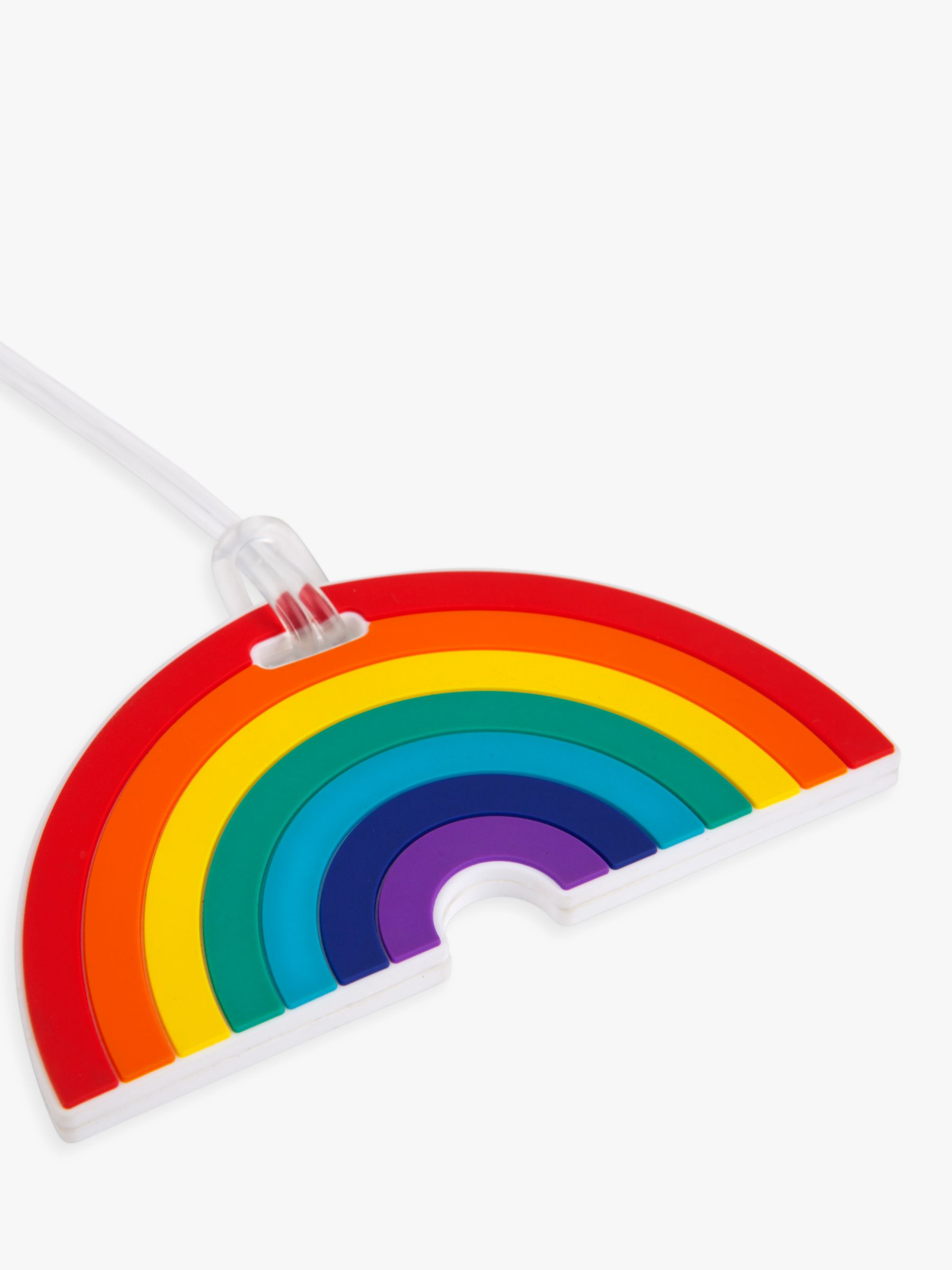 rainbow luggage tag