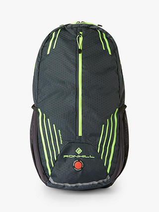 Ronhill Commuter 15L Running Backpack, Charcoal/ Fluorescent Yellow