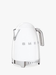 50's Retro Variable Electric Water Kettle - White, SMEG