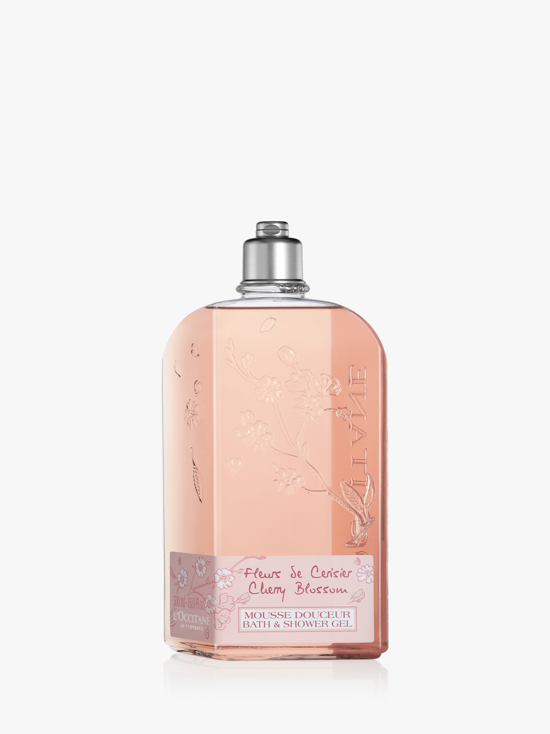 L'Occitane Cherry Blossom Bath & Shower Gel, Jumbo 500ml at John Lewis ...