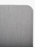 John Lewis Sonning Upholstered Headboard, Super King Size, Cotton Effect Grey