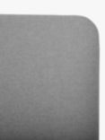 John Lewis Sonning Upholstered Headboard, Single, Brushed Tweed Grey