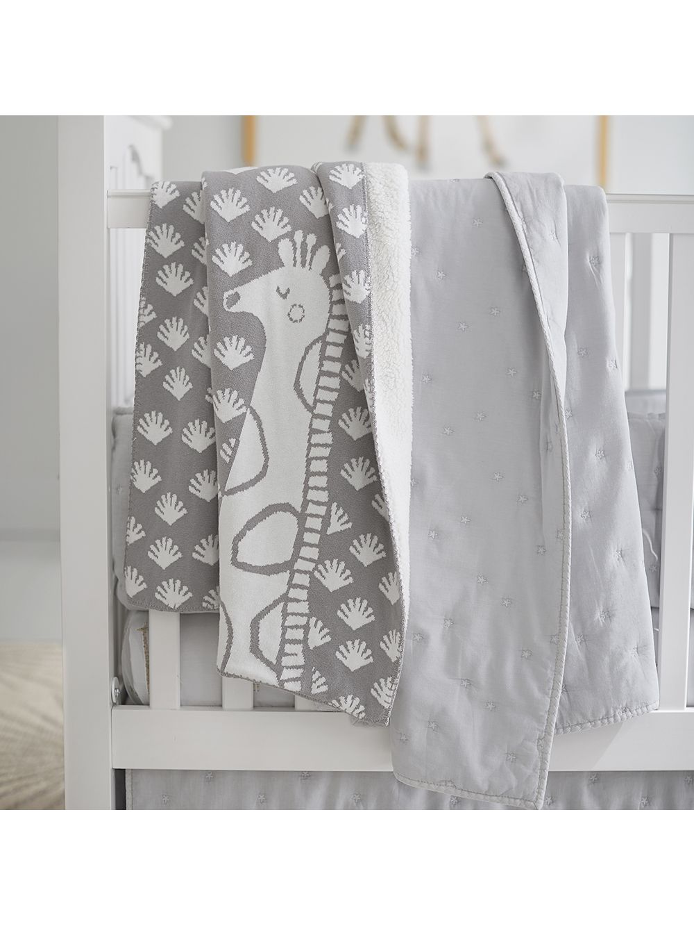 Pottery Barn Kids Giraffe Sherpa Baby Blanket At John Lewis Partners