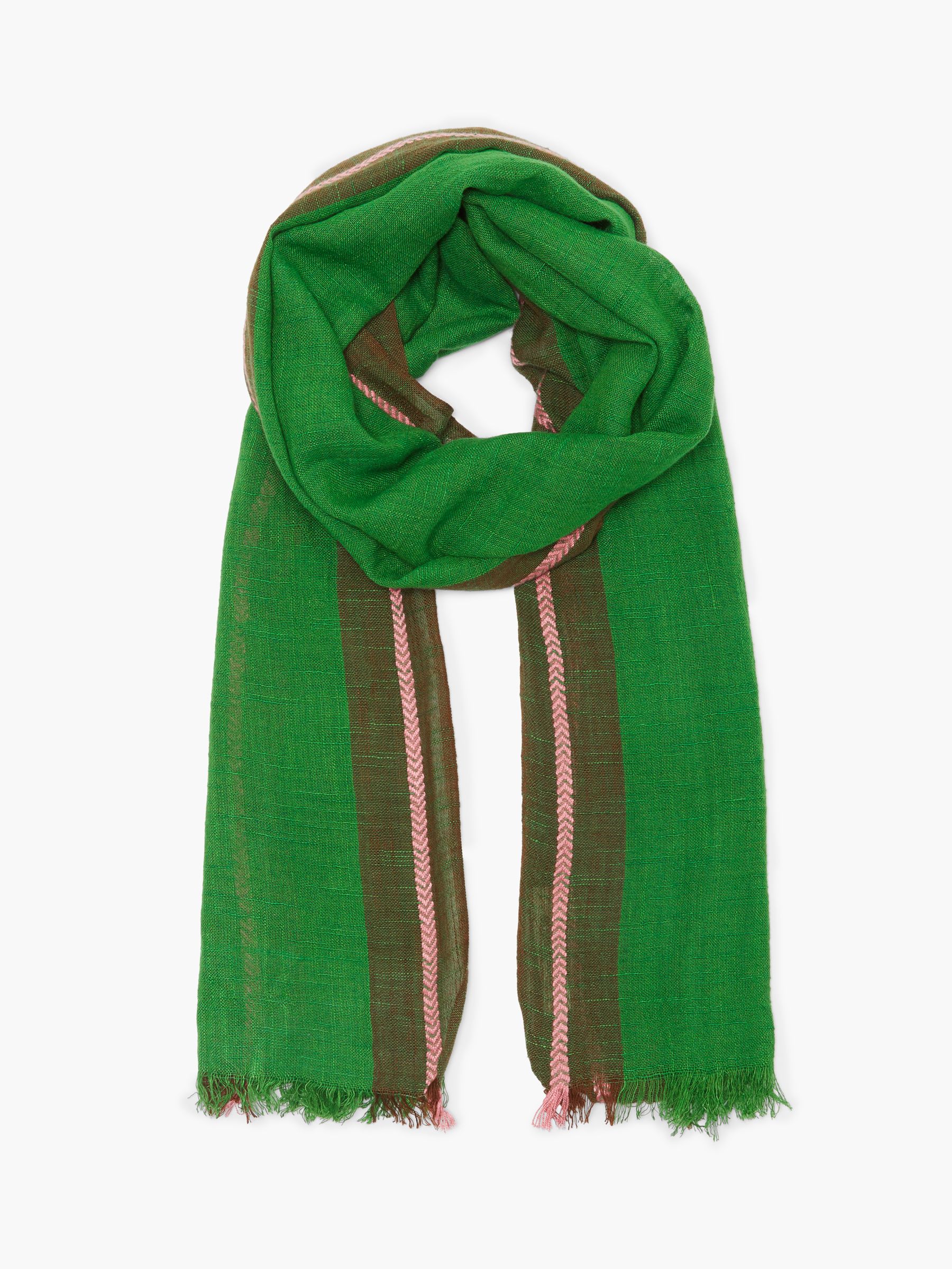 green cotton scarf