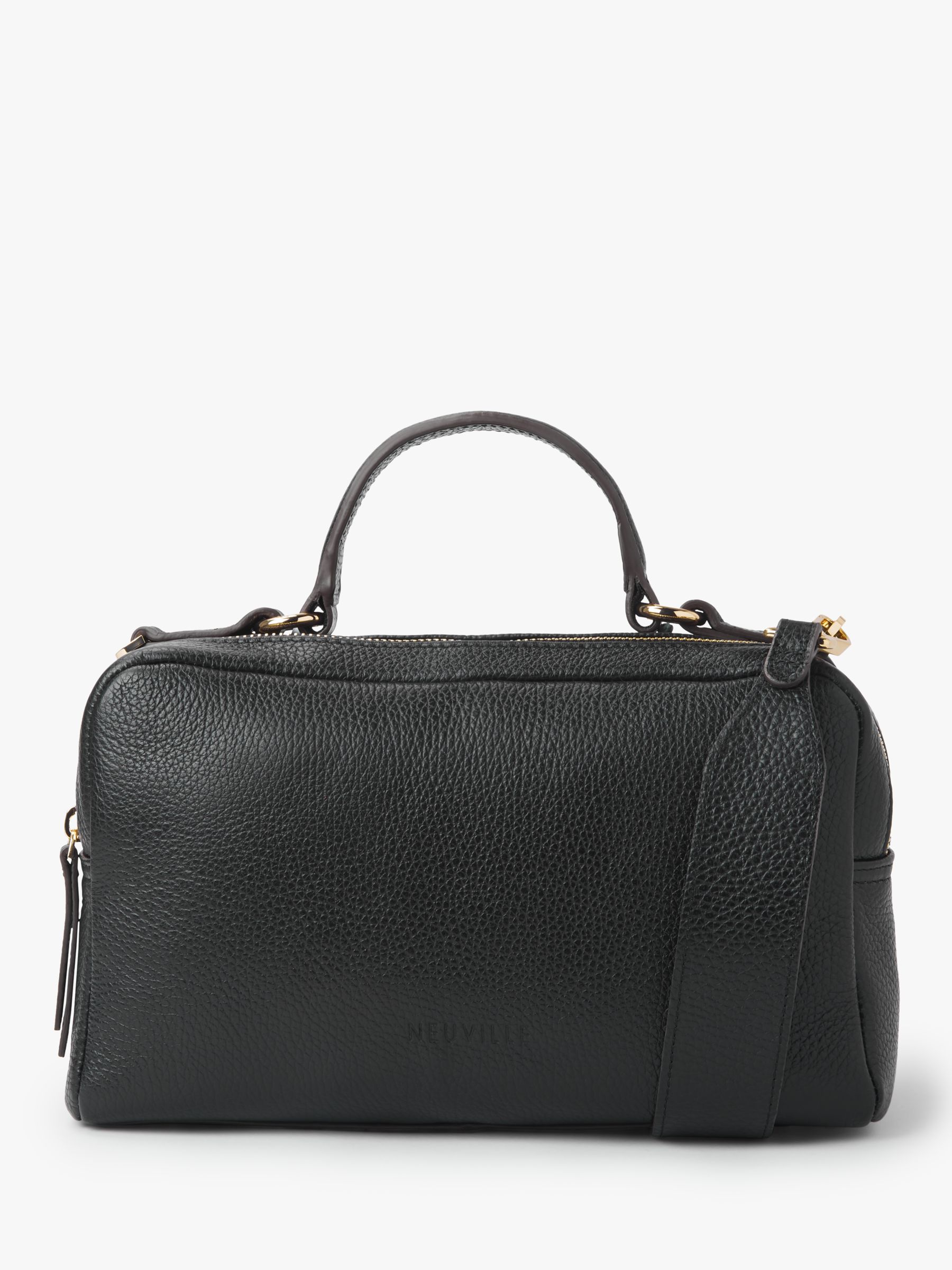 Neuville Leather Top Handle Satchel Bag at John Lewis & Partners