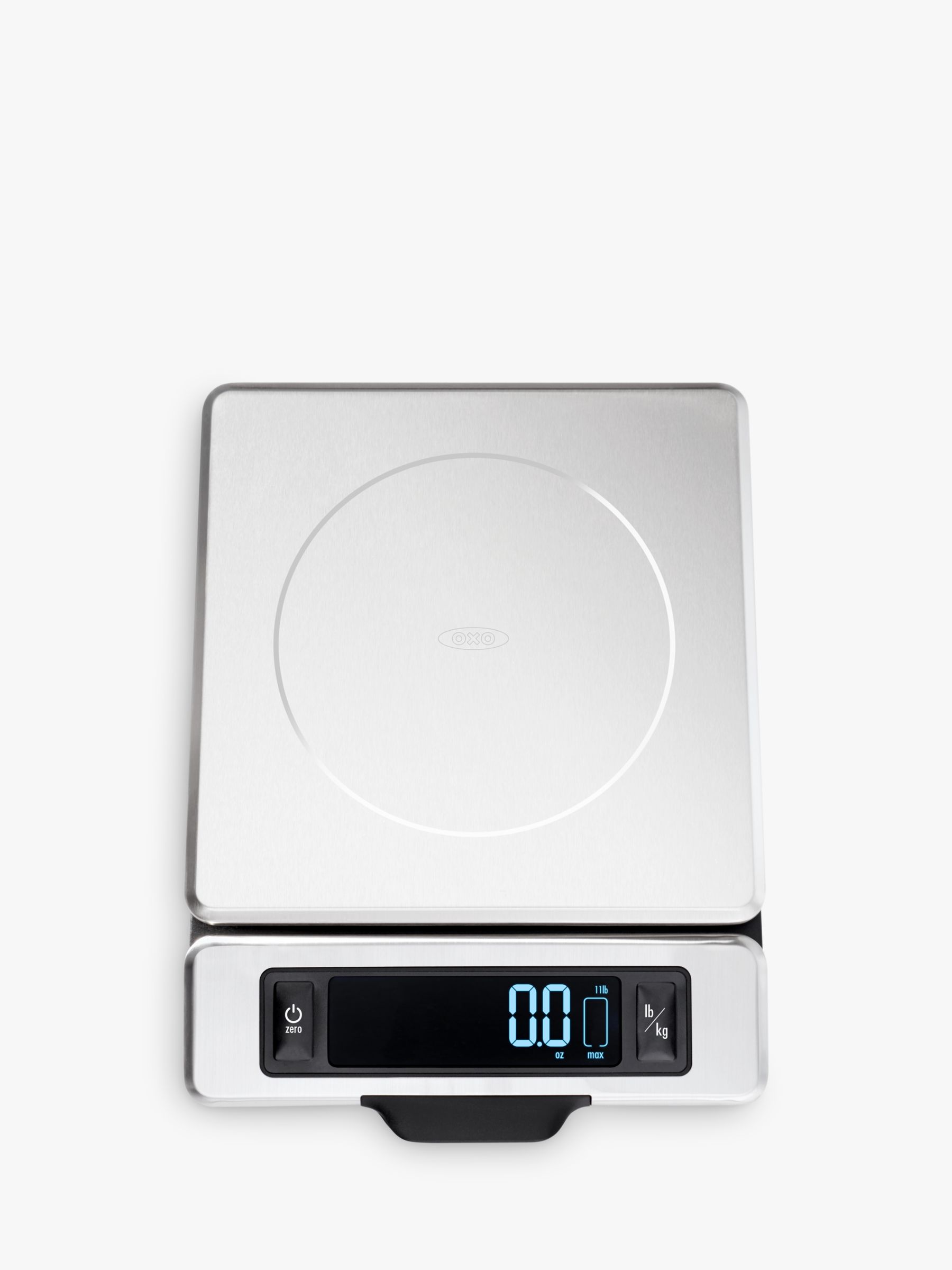 Photo of Oxo good grips stainless steel digital kitchen scale with pull-out display silver 5kg