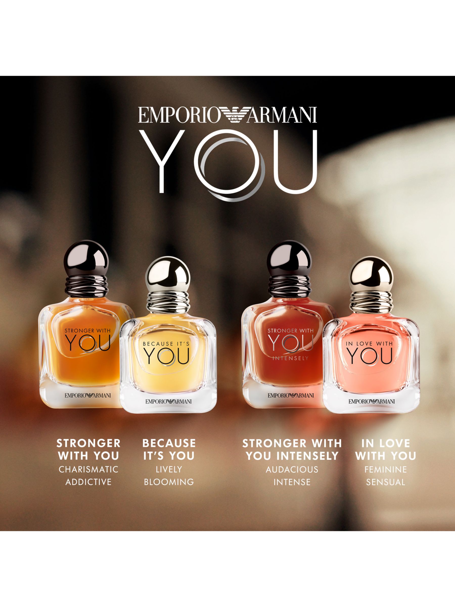 Emporio Armani Stronger With You For Men Intensely Aftershave, 100ml at  John Lewis & Partners