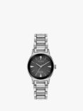 Citizen EM0730-57E Women's Axiom Eco-Drive Diamond Bracelet Strap Watch, Silver/Black