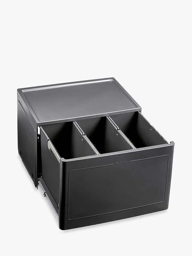 Blanco Select Botton Manual Under Counter 3 Section Pull-Out Kitchen Bin, 39L