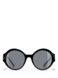 CHANEL Oval Sunglasses CH5410 Black/Grey