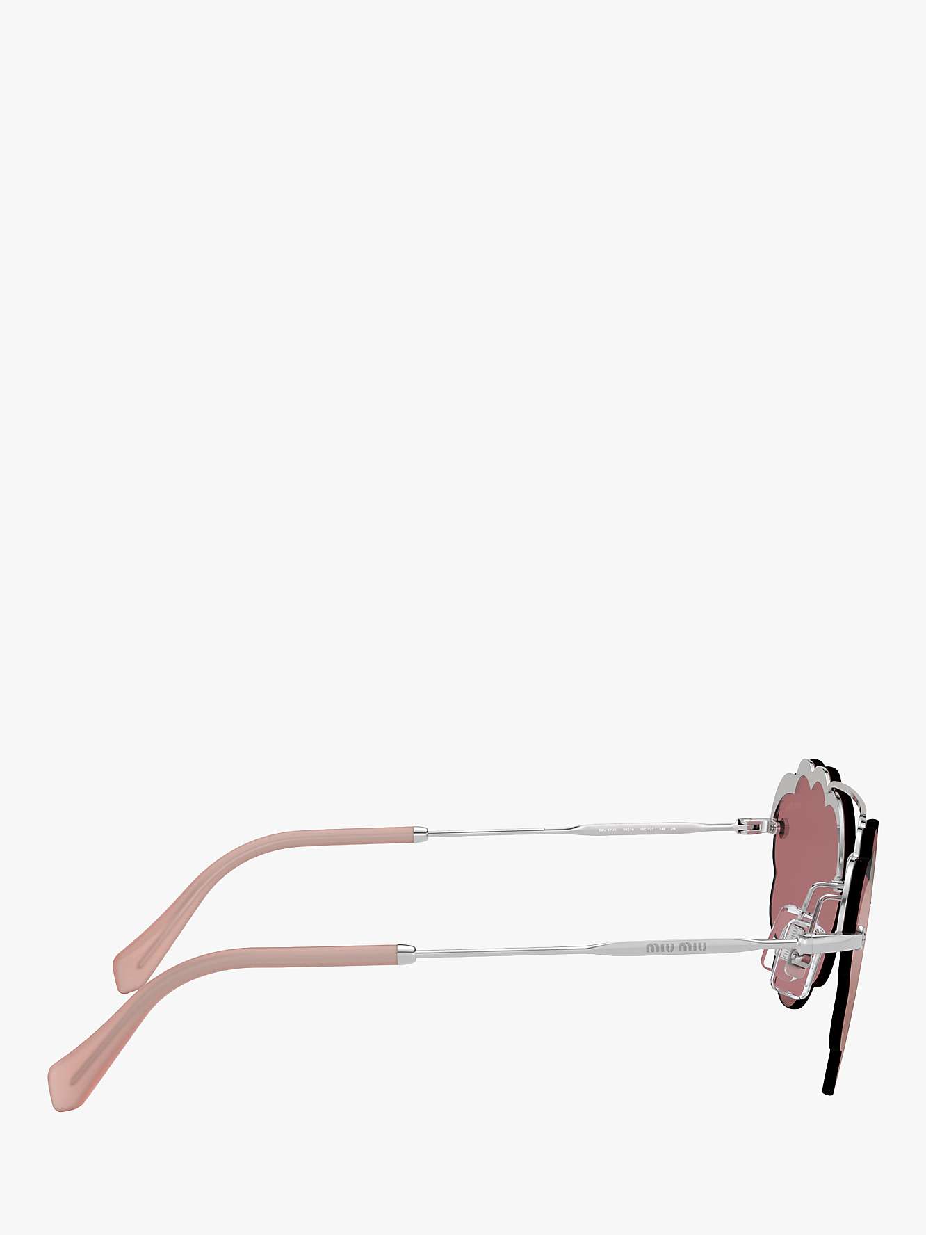 Buy Miu Miu 57US Women's Cloud Aviator Sunglasses Online at johnlewis.com