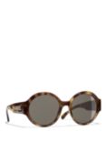 CHANEL Oval Sunglasses CH5410 Havana/Brown