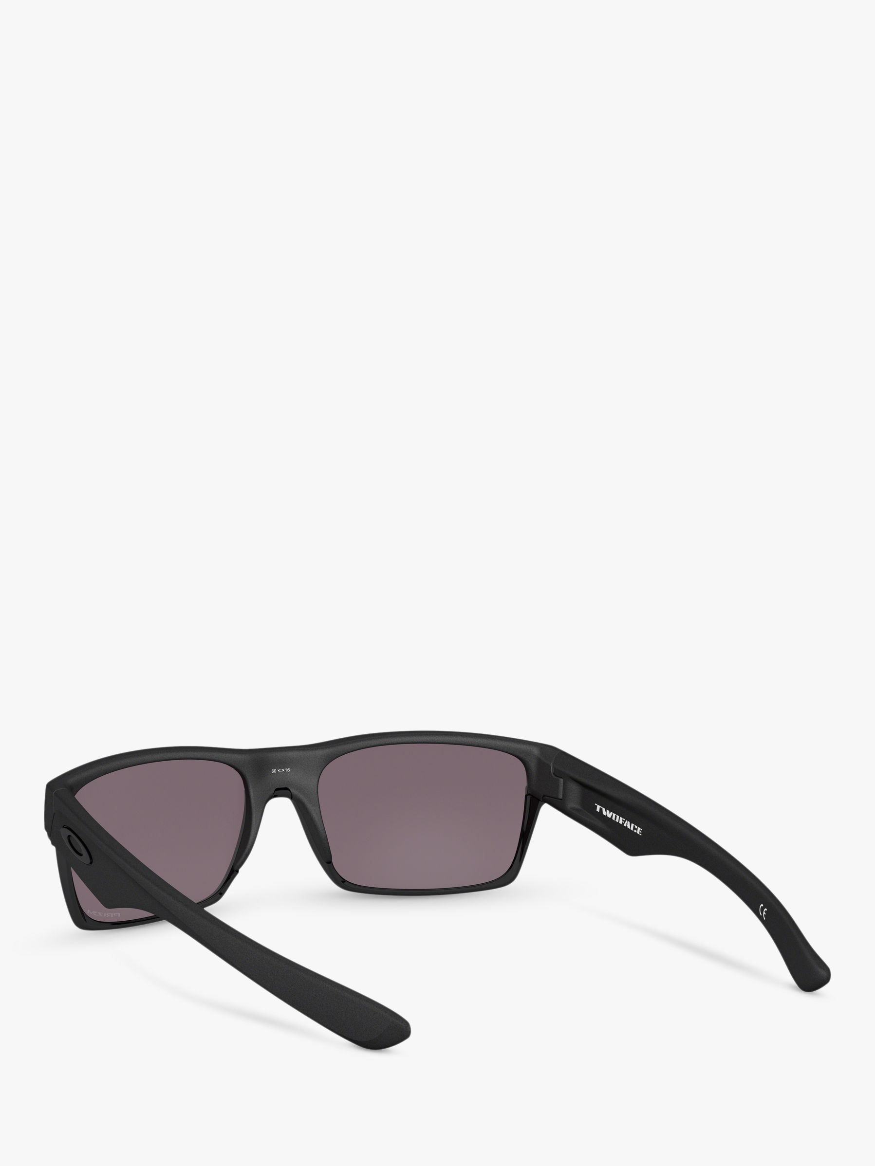 Oakley Oo9189 Two Face Prizm Rectangular Sunglasses Blackgrey At John Lewis And Partners 