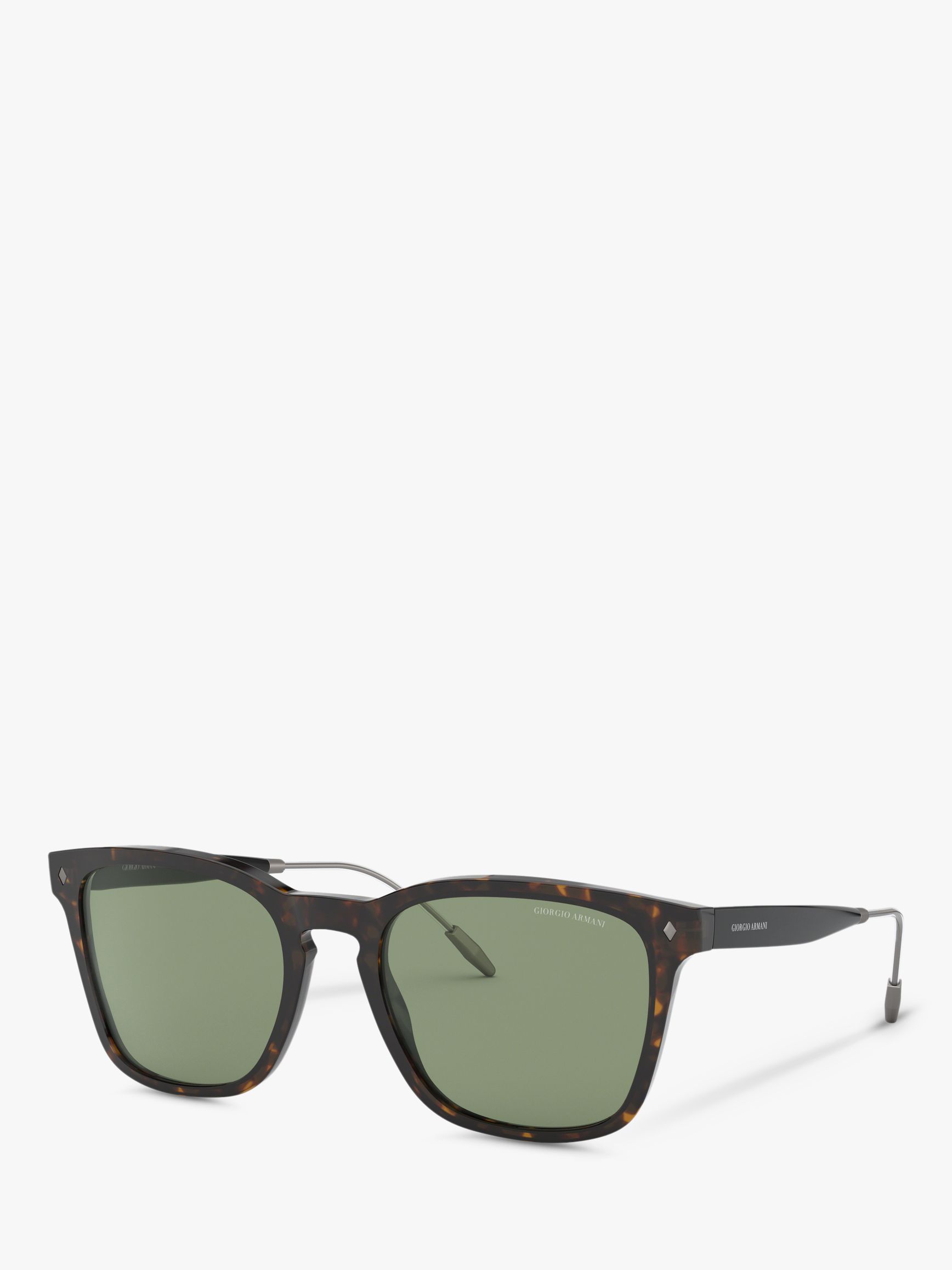 Square Sunglasses, Tortoise/Green 