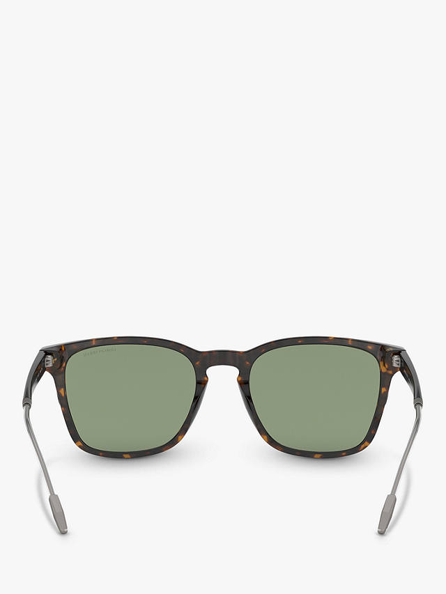 Giorgio Armani AR8120 Men's Square Sunglasses, Tortoise/Green