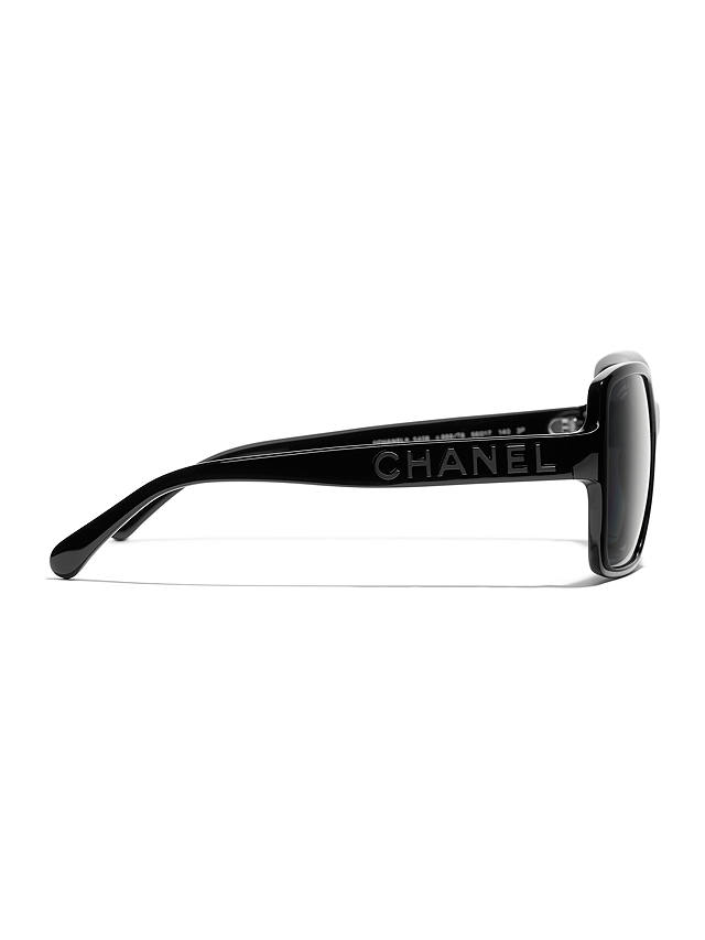 CHANEL Rectangular Sunglasses CH5408 Black/Grey