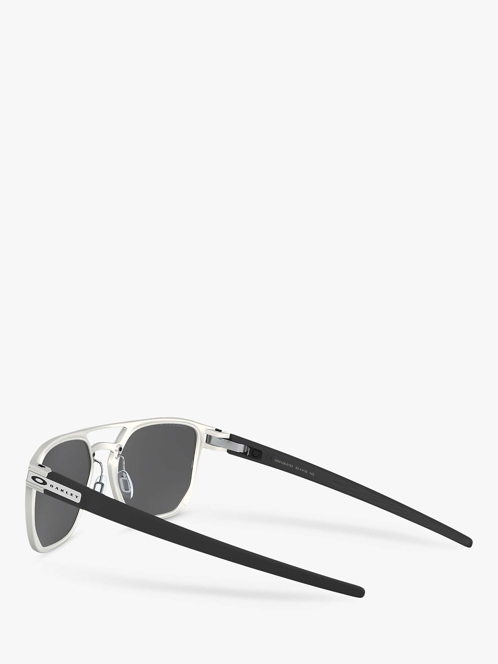 Buy Oakley OO4128 Men's Latch Alpha Polarised Round Sunglasses Online at johnlewis.com