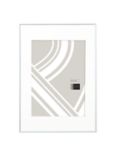 John Lewis Aluminium/Acrylic Photo Frame, A1/A2 (42 x 59cm) with Mount, White