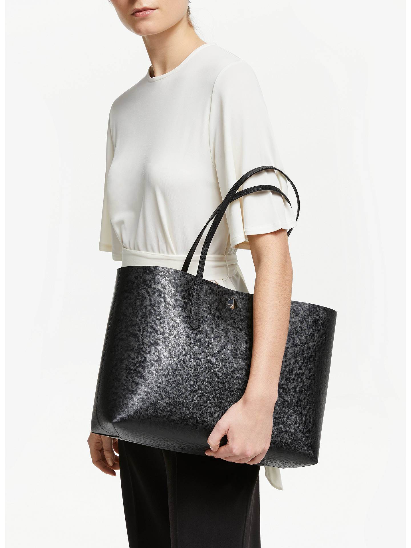 kate spade new york Molly Leather Large Tote Bag at John Lewis & Partners
