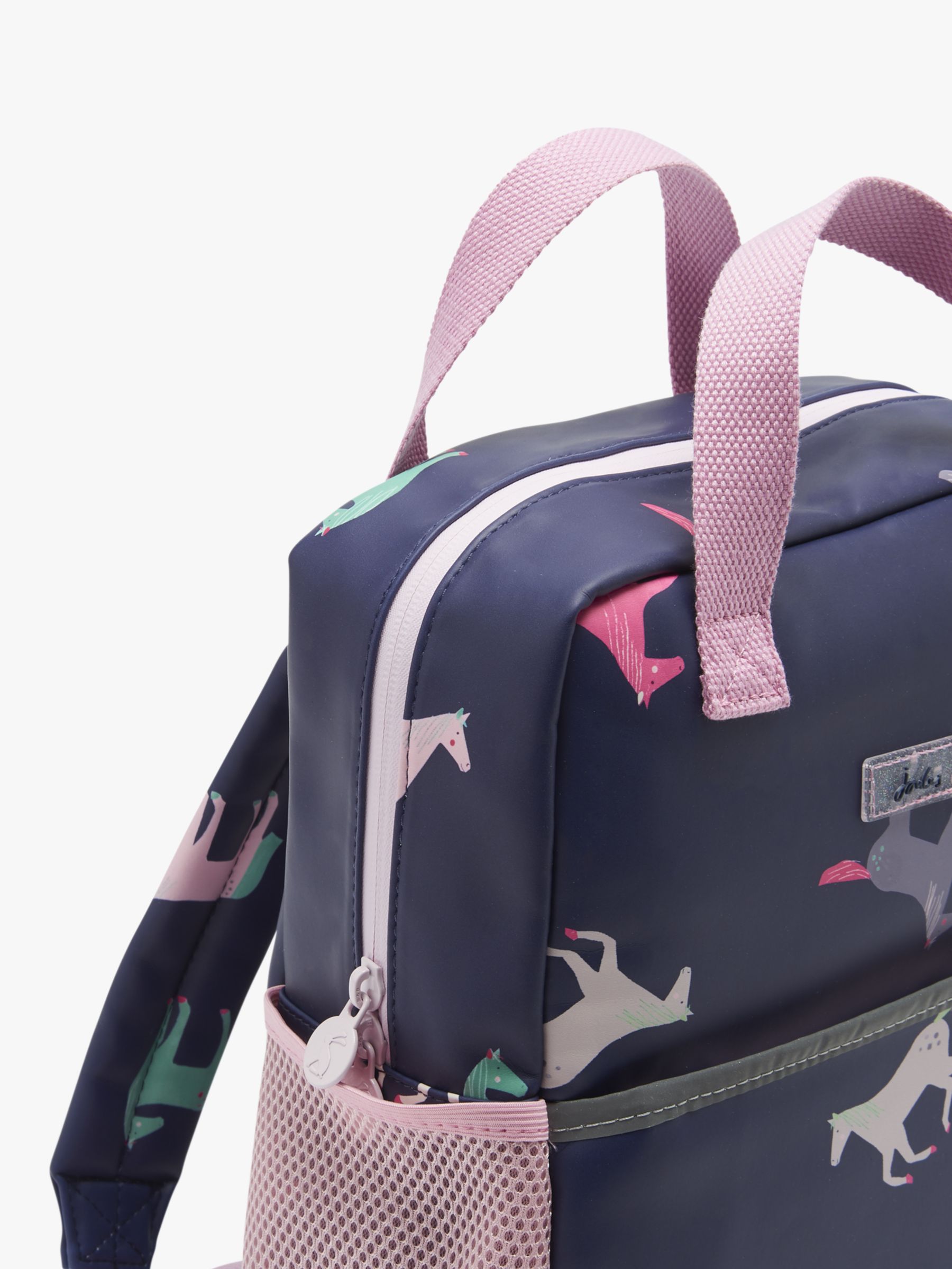Joules Horses Mini Rubber Backpack, Navy