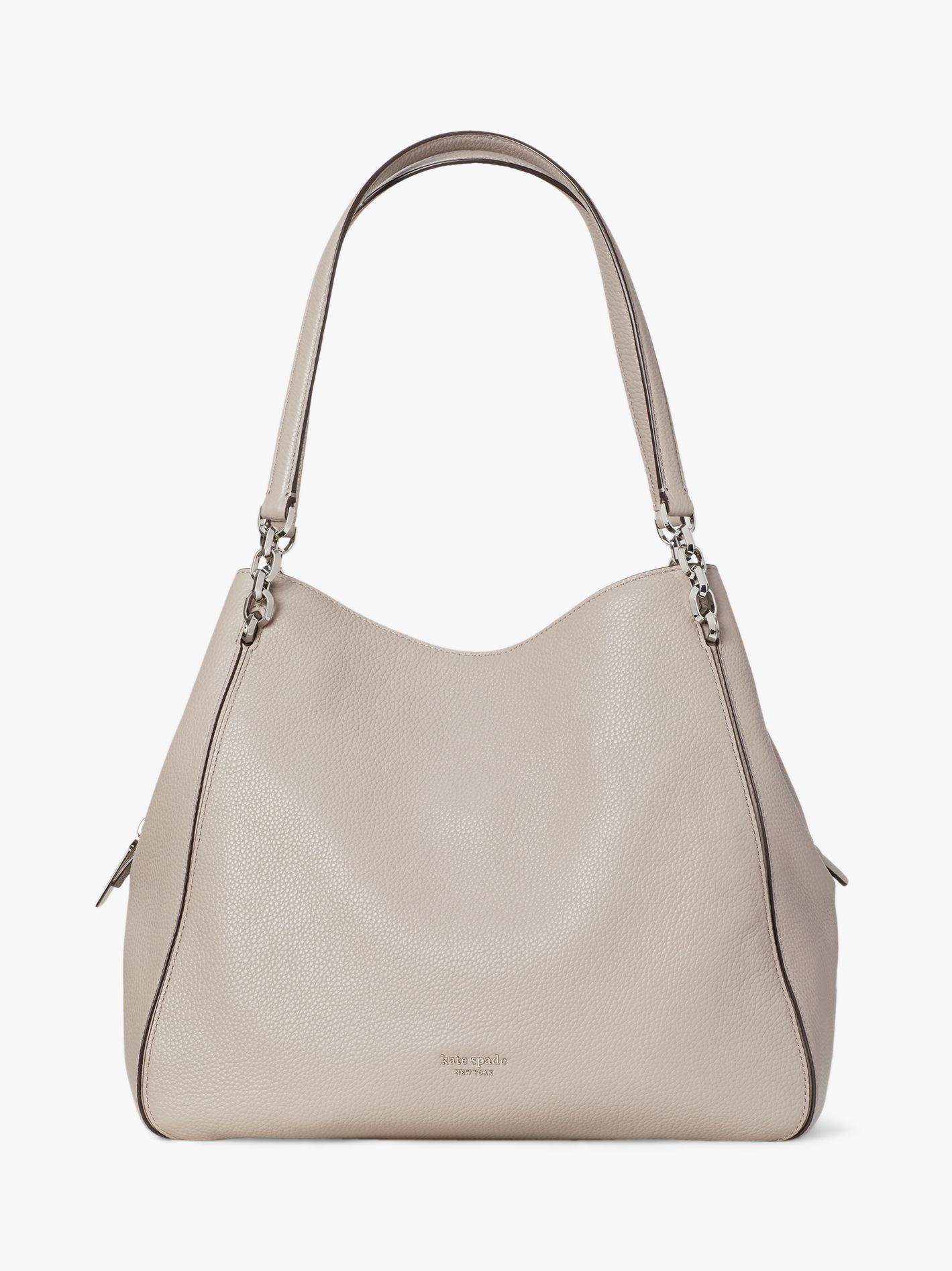 kate spade new york Hailey Large Leather Shoulder Bag, Warm Taupe