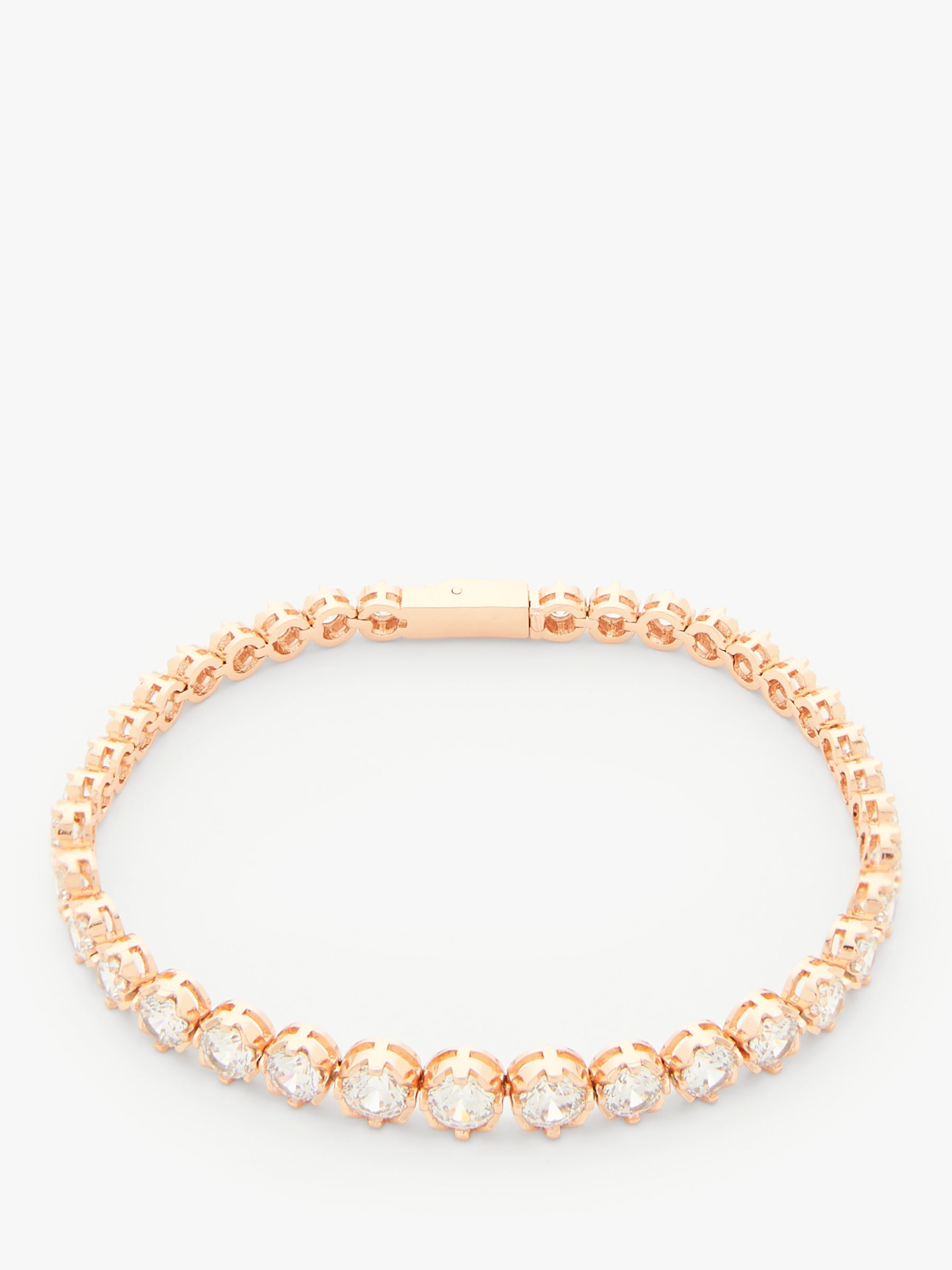 Ivory & Co. Limelight Crystal Tennis Bracelet, Rose Gold