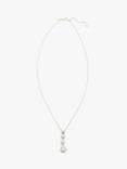 Ivory & Co. Ashford Crystal Pendant Necklace, Silver