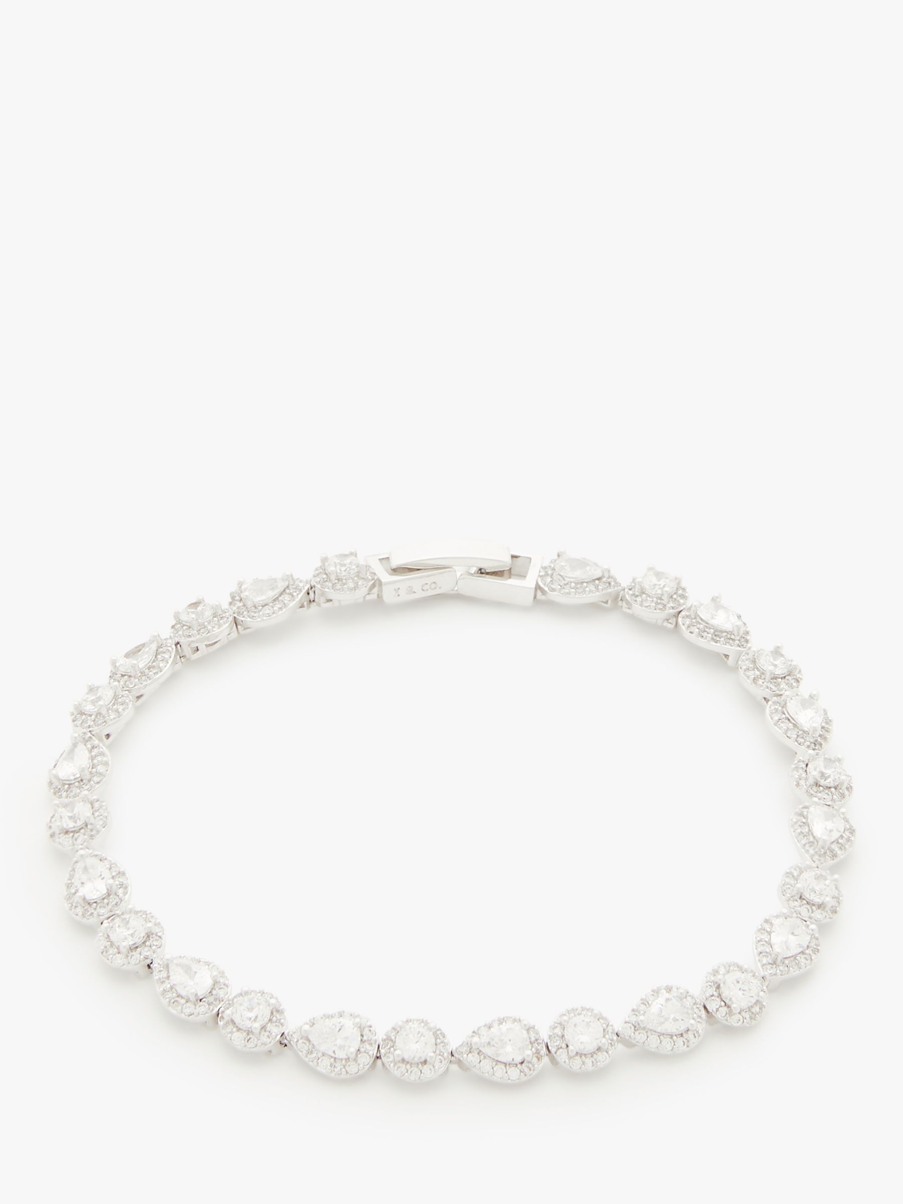 Ivory & Co. Crystal Tennis Bracelet, Silver