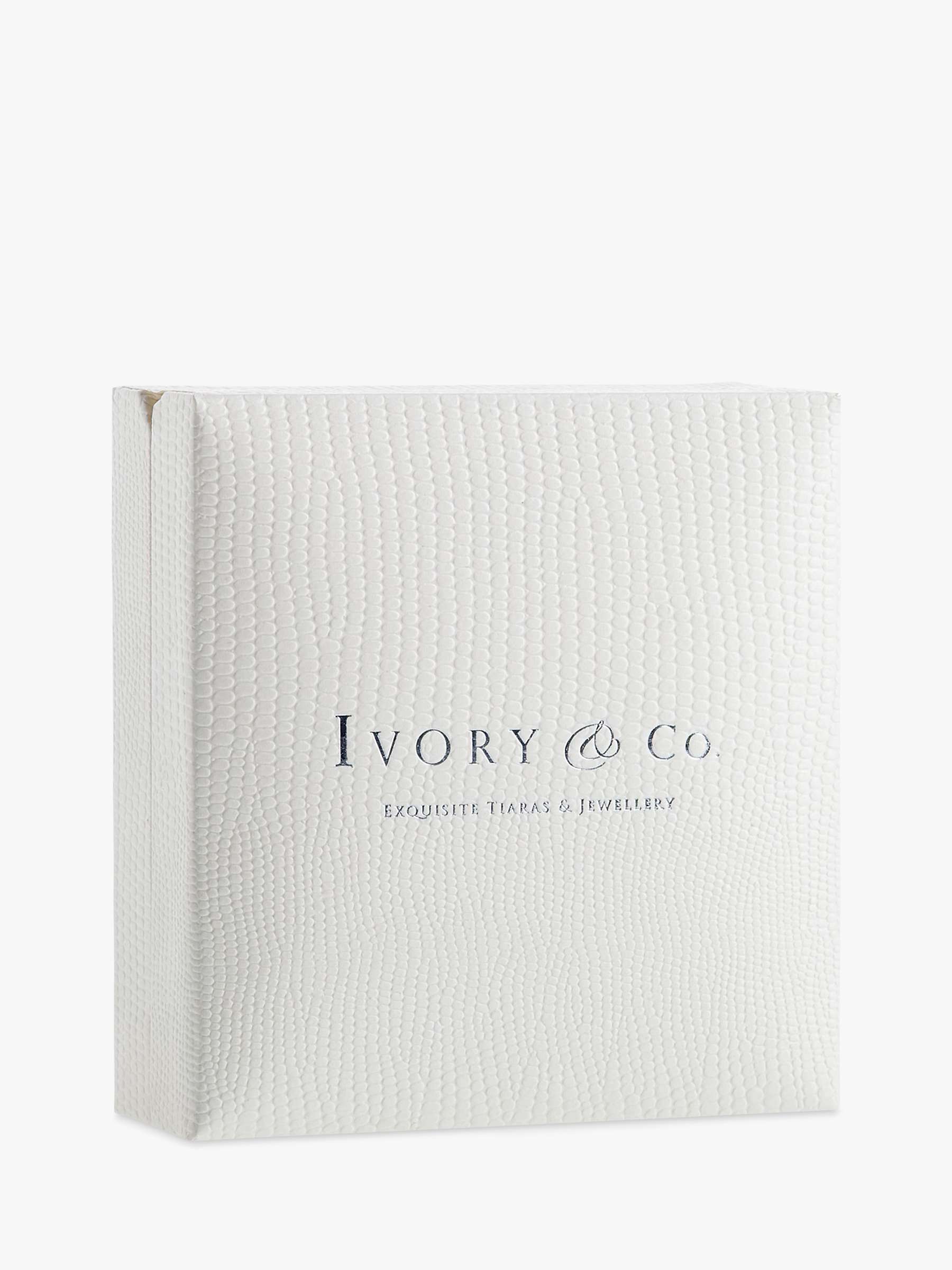 Ivory & Co. Crystal Tennis Bracelet, Silver at John Lewis & Partners
