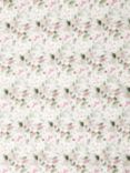 Oddies Textiles Pink Orchids Print Fabric, Green