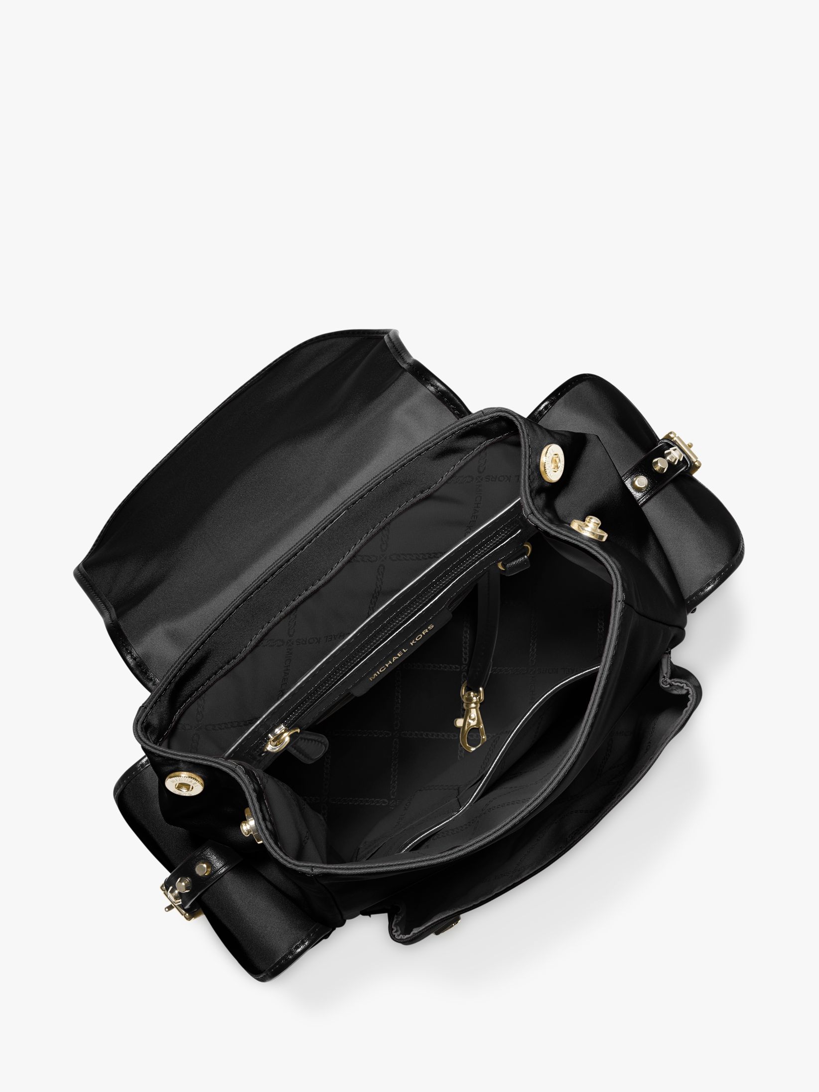 MICHAEL Michael Kors Leila Small Flap Backpack, Black
