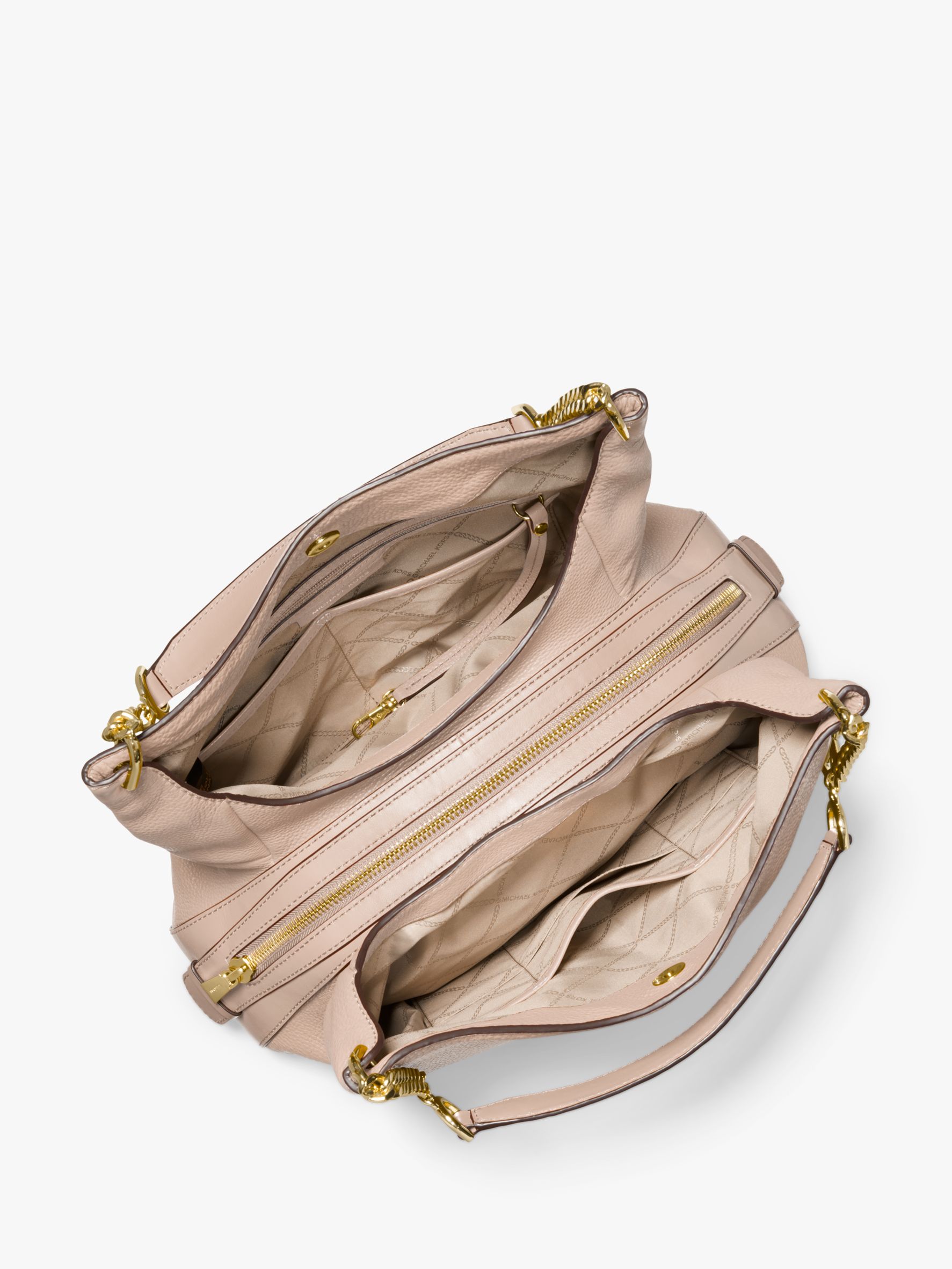 michael kors lillie large pebbled leather shoulder bag