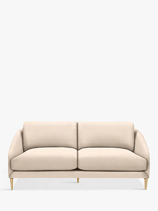 John Lewis & Partners Cape Large 3 Seater Sofa, Light Leg, Edie Dusky Pink