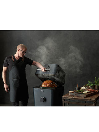 Everdure By Heston Blumenthal 4K Outdoor Electric Ignition Charcoal BBQ Cooker, Black