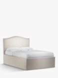 John Lewis Charlotte Ottoman Storage Upholstered Bed Frame, Double, Cotton Effect Beige