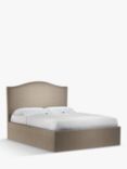 John Lewis Charlotte Ottoman Storage Upholstered Bed Frame, King Size, Soft Touch Chenille Mole