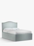 John Lewis Charlotte Ottoman Storage Upholstered Bed Frame, Double, Soft Touch Chenille Duck Egg