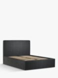 John Lewis Emily Ottoman Storage Upholstered Bed Frame, King Size, Soft Touch Chenille Charcoal