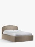John Lewis Grace Ottoman Storage Upholstered Bed Frame, King Size, Soft Touch Chenille Mole
